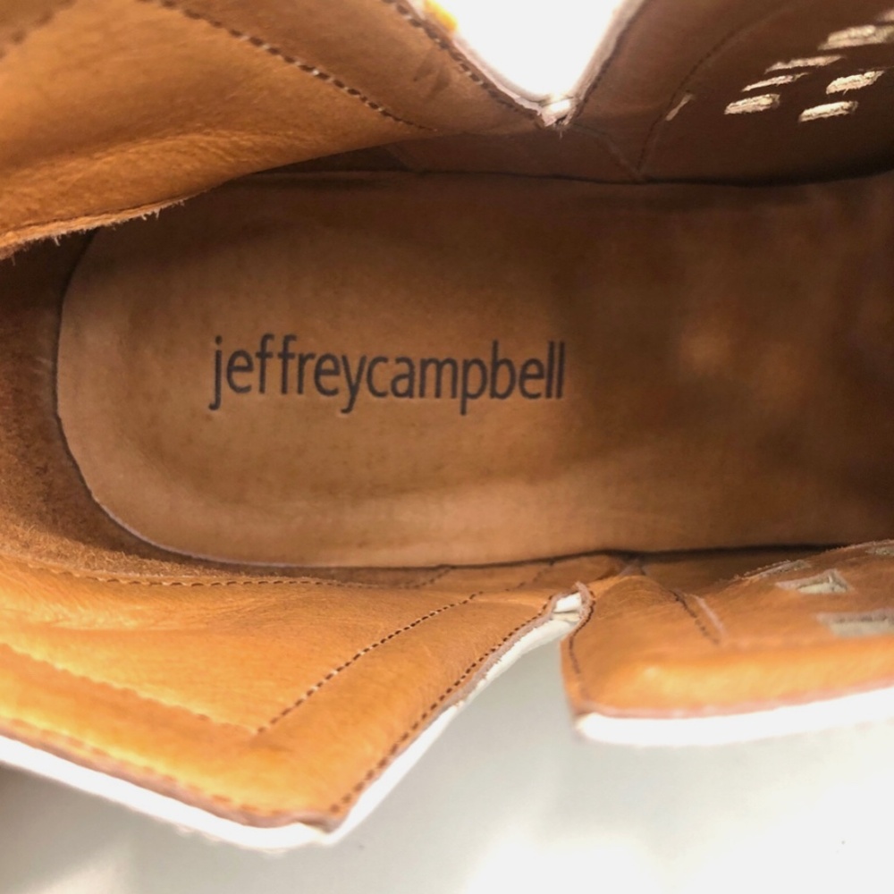 Jeffrey Campbell Cutout Taggart Booties | White Leather | - Picture 11 of 16